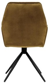 Καρέκλα Τραπεζαρίας Dorothee Μεταλλική Fylliana Ώχρα 58x46x91εκ. 2αδα 58x46x91 εκ.