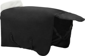 vidaXL Σαμάρι Ίππου Μαύρο 155 cm Πολικές φλις