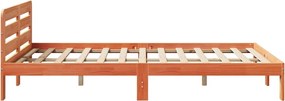 vidaXL Σκελετός Κρεβ. Χωρίς Στρώμα Καφέ Κεριού 160x200 εκ Μασίφ Πεύκο