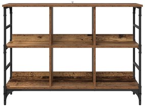 vidaXL Πλαϊνό γραφείο Καφέ 102 x 32 x 73.5 εκ. Επεξεργασμένο ξύλο