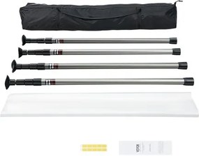 VEVOR Dust Barrier Poles 12 Ft with 4 Telescoping Poles Dust Barrier System