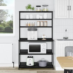 vidaXL Ράφι Κουζίνας 5 επιπέδων 100 x 40 x 168 εκ Επεξεργασμένο Ξύλο