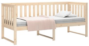 vidaXL Καναπές Κρεβάτι 75x190 εκ. από Μασίφ Ξύλο Πεύκου