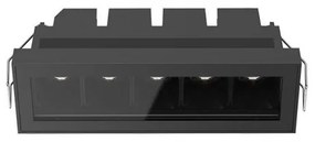 Φωτιστικό Σποτ Οροφής Χωνευτό LED 12W IP65 3000K Zambelis-E332-Μαύρο E332