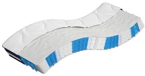 vidaXL Στρώμα με Pocket Springs Μεσαία Σκληρότητα 90x200 εκ. Μονό