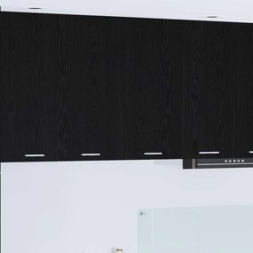 vidaXL Κρεμαστό ντουλάπι Μαύρη Οξυά 80 x 31 x 80 εκ.