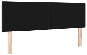 vidaXL Κεφαλάρι Επιτοίχιο με κεφαλάρι Μαύρο 160 cm Βελούδο