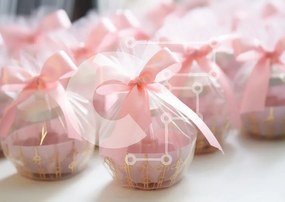 Intra Συλλεκτικό Ξύλινο Παζλ Plywood 4mm - Κομψές ροζ συσκευασίες δώρου για ειδικές περιστάσεις Σε Ξύλινο Κουτί - Διαστάσεις: 10x10 cm – 25 κομμάτια