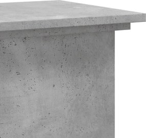vidaXL Βάσεις Φυτών Γκρι Σκυρ. 33x33x100 εκ. Επεξεργασμένο Ξύλο