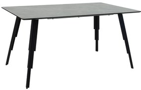 Τραπέζι Lifo pakoworld MDF ανθρακί cement-μαύρο 140x80x75εκ Model: 096-000026