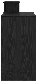 vidaXL Γραφείο Μαύρη Οξυά 106 x 40 x 88.5 εκ Επεξεργασμένο ξύλο