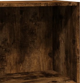 vidaXL Βιβλιοθήκη Καπνιστή Δρυς 60x30x77 εκ. από Επεξεργασμένο Ξύλο