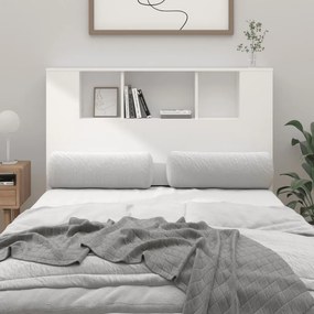 vidaXL Κεφαλάρι Ντουλάπι Λευκό 120x18,5x102,5 εκ.