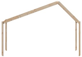 vidaXL Οροφή Κρεβατιού Παιδική 213x95,5x144,5 εκ. Μασίφ Ξύλο Πεύκου