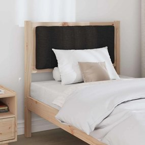 vidaXL Ταπετσαρισμένο κεφαλάρι Καφέ 80 cm Στερεά ξυλεία πεύκου