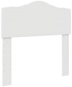 vidaXL Κεφαλάρι με κεφαλάρι Λευκό 90 cm Επεξεργασμένο ξύλο