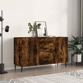 Μπουφές Καπνιστή Δρυς 100 x 36 x 60 εκ. Επεξεργασμένο Ξύλο