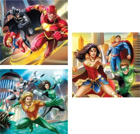 Clementoni Παιδικό Παζλ Super Color DC Comics Justice League 3x48 τμχ