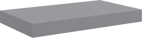 vidaXL Ράφι Τοίχου Γκρι 40x23,5x3,8 εκ. MDF