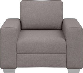 vidaXL Καθίσμα Σαλονιού Taupe 100 cm ύφασμα