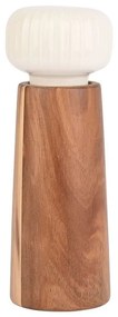 Μύλος Αλατιού - Πιπεριού Allure 01-26752 6x17cm Natural-White Estia Ceramic,Wood