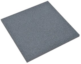 vidaXL Πλάκες Δαπέδου Ασφαλείας 24 τεμ. Γκρι 50x50x3 εκ. Καουτσούκ
