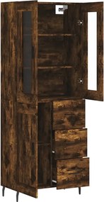 vidaXL Ντουλάπι Καπνιστή Δρυς 69,5x34x180 εκ. από Επεξεργασμένο Ξύλο
