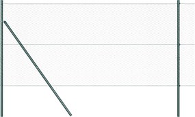 vidaXL Στύλος Περιφράξεων Πράσινο 10 x 1 m (25 mm δίκτυο)