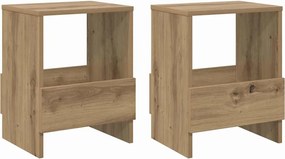 vidaXL Ράφι Περιοδικών 2 pcs Artisan Oak 35 x 30 x 45 εκ.