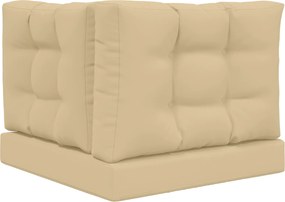 vidaXL Μαξιλάρι Καναπέ Εξωτερικού Χώρου 3 pcs Μπεζ Πολυεστέρας
