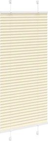 vidaXL Πλισέ περσίδα Κρέμα 65x150 cm Πλάτος υφάσματος 64,4 cm