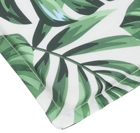 vidaXL Μαξιλάρι Ξαπλώστρας με Σχέδιο Φύλλων από Ύφασμα Oxford