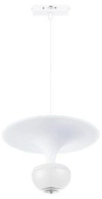 Κρεμαστό Φωτιστικό LED 5W 3CCT για Ultra-Thin μαγνητική ράγα σε λευκή απόχρωση D:23X20cm TMU0240-White