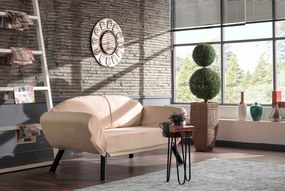 Διθέσιος Καναπές Κρεβάτι Κρέμα BOFAS 177x75x87