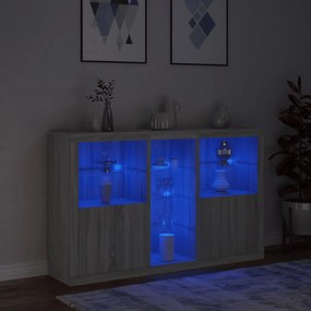 ΜΠΟΥΦΕΣ ΜΕ ΦΩΤΑ LED ΓΚΡΙ SONOMA 162 X 37 X 100 ΕΚ. 3209175