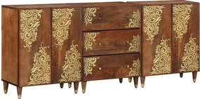 vidaXL Σετ Ντουλαπιών Μπάνιου 3 τμχ. 180 x 33 x 75 εκ.