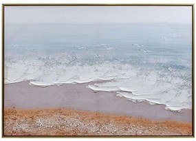 Πίνακας Καμβάς Sea Waves 374-224-425 100x3x70cm Multi Οριζόντιοι Καμβάς