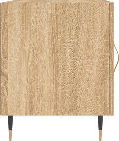 vidaXL Κομοδίνα 2 τεμ. Sonoma Δρυς 40 x 40 x 50 εκ. από Επεξεργ. Ξύλο
