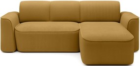Γωνιακός καναπές Umbert-Moustardi-Δεξιά