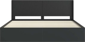 vidaXL Καλάθι με αποθήκη και κεφαλάρι Μαύρο 200 x 200 cm