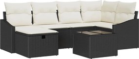vidaXL Σετ Καναπέ με μαξιλάρι 6 pcs συνθετικό ρατάν