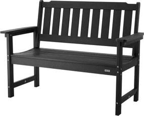 VEVOR Outdoor Bench Patio Bench 128 cm Weatherproof Plastic Frame 363 kg Black
