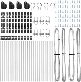 vidaXL Στύλος Περιφράξεων 26 pcs Γκρι 3,2 x 3,2 x 80 εκ