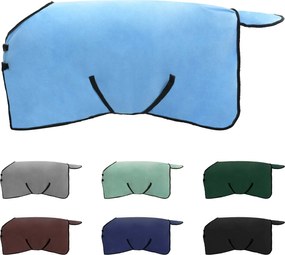 vidaXL Σαμάρι Ίππου Σκούρο Aqua Πολυεστέρας