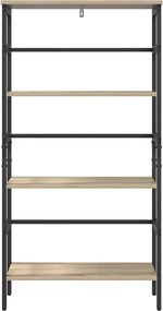 vidaXL Ράφι Βιβλίων Δρύς Sonoma 60 x 29,5 x 115 εκ Επεξεργασμένο ξύλο