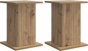 vidaXL Βάση φυτών 2 pcs Artisan Δρυς 30,5 x 30 x 43 εκ
