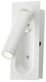 Σποτ Φωτιστικό Τοίχου Χωνευτό LED 3W 3200K 190LM AIAS Aca-SF701LEDW-Λευκό SF701LEDW