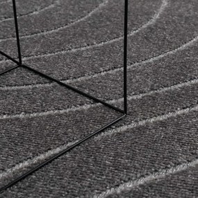 vidaXL Χαλιά χώρου τετράγωνο PALMERAS Ανθρακί 200 x 200 cm Πολυεστέρας
