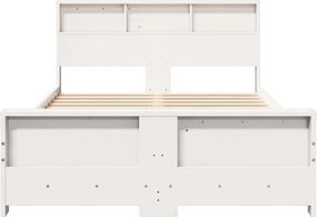 vidaXL Σκελετός Κρεβατιού Λευκό 120 x 190 cm Επεξεργασμένο ξύλο