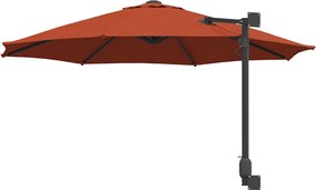 vidaXL Ομπρέλα Κήπου Τερακότα 248 x 248 x 148 εκ.